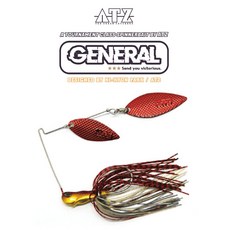 ATZ 스피너베이트 제네럴 3/8온스 DW 스베 데코이훅 더블윌로우, DW(G-06), 1개, 10.5g