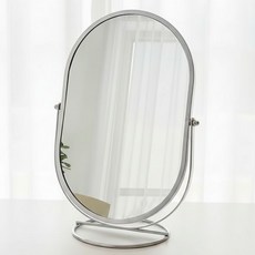 버디트로브 회전 탁상거울 메이크업 면도, 실버