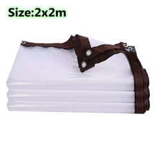 투명 타포린 발코니 방수 울타리 그물 천 타프 정원 다육 식물 커버, 12)2x2m