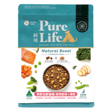 Pure Life 純境 無穀全齡貓飼料 澳洲鮭魚+凍乾, 300g, 1個