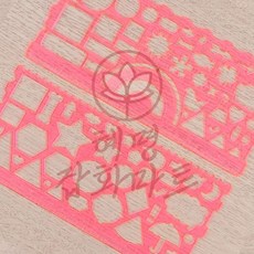 혜명잡화마트 모형자 2P 초등학생문구 학용품 멀티 가정용도형자 도형놀이