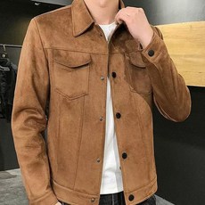남자 갈색 자켓 대학생 캠퍼스 패션 코디 카라 봄자켓 hes+884GL
