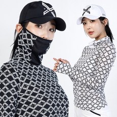 엑스마크 패턴토시마스크 일체형 냉감 골프이너 아이스원단