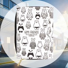 3단 지갑 화이트블랙 손거울 반지갑 아동지갑 용돈지갑 지갑선물 핑크지갑