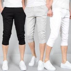 남성용 AK 무지 7부 트레이닝바지