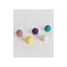 패션스타트 코듀로이 볼 단추 11mm 소프트 5개입, 멀티, 1개