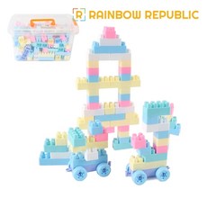 파스텔 레고블럭 220pcs, 1개