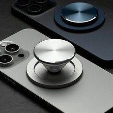 두들 맥세이프 그립톡 - 아이폰 갤럭시 탈부착 스마트 자석 거치대 홀더, (M9)Natural Titanium, 1개