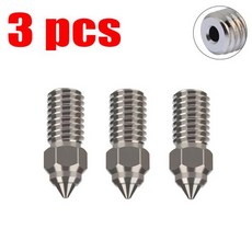 엔더 3 V3 SE 깍지 엔더 7 스파이더 엔더 5 S1 시리즈용 0.2 0.4 0.6 0.8 1.0mm 3D 프린터 부품 고속 노즐 1 개 2 개 3 개, 30)3 Plated Copper