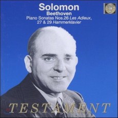[CD] Solomon 베토벤: 피아노 소나타 26번 `고별` 27 29번 `함버클라이버` - 솔로몬