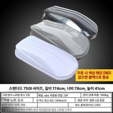 루프박스 승용차 캐리어 전차종 캠핑 짐칸 백 트렁크, 1개, 스탠다드 750L