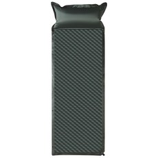 加厚5cm帶枕自動充氣床墊/露營睡墊 (附收納袋), 墨綠色