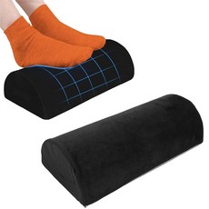 반달 볼스터 세미 롤 베개 베개 블랙 발목 무릎 목 요추 지지 쿠션 노인 홈 메모리 폼 다리 높이, 다리베개 종아리 쿠션 용 다리 높이 베개 반달 볼스터