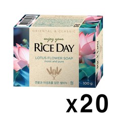 라이스데이 비누 청, 100g, 20개입