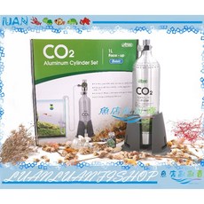 【魚店亂亂賣】ISTA二氧化碳CO2上開鋁瓶全套組1L(基本型)含單錶調節閥細化器等水草種植栽種台灣伊士達I-670, 1個