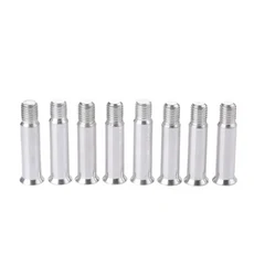 [호환] 8개/몫 인라인 스피드 스케이트 나사 알루미늄 합금이있는 네일 액슬 34mm 길이 라이트 용 손톱 강, 02 Silver 8PCS, 02 Silver 8PCS