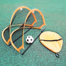 아이워너 짐앤키즈 미니 팝업 축구골대 세트 원터치 간편설치 실내외 어린이 유아축구 접이식 골대, 1세트