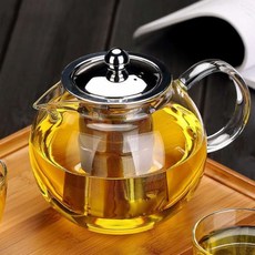 내열유리 티포트, 혼합색상, 950ml, 1개