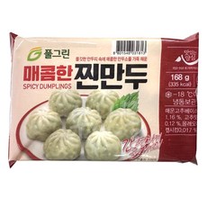 풀그린 렌지용 6구 매콤한찐만두 168g x 10팩, 10개