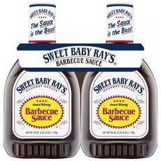 스위트 베이비 레이스 바베큐 소스 1.13kg 2병 (미국배송) Sweet Baby Rays Barbecue Sauce, 2개