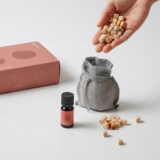 [JAJU/자주] 한국의 향 자주 감귤 디퓨징 오일 향낭 세트, 1개, 10ml