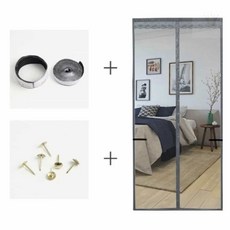 CEOSHOP 자석방충망 원터치모기장 문 모기장(100X210CM) (그레이), CEOSHOP 자석방충망 원터치모기장 문 모기장(100
