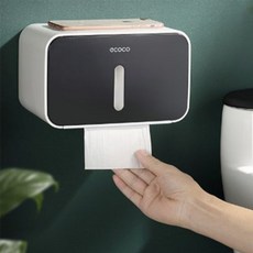 위즈템 휴지걸이 에코코 휴지케이스 방수 두루마리 케이스 걸이 스탠형 실버
