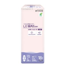 르웨이 패드 성인 기저귀 여성용 대용량 18매, 0.9999870063564401, 18매입, 1개