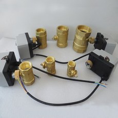 전동 액추에이터 황동 볼 밸브 AC220V DC12V-DC24V 수동 스위치가 있는 3선 2제어 2방향, 01 3 Wire, 02 12VDC-24VDC, 01 Actuator