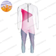 남성용 겨울 점프수트 긴 소매 퍼포먼스 GS 레이스 플랜지 원피스 스키 스포츠 비패딩