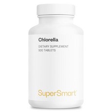 Supersmart - 클로렐라 보충제 하루 4g (섭취하기 쉬움) 비타민 B2 B9 B12 및 철분 풍부 높은 엽록소 농도 | GMO 프리 글루텐 500정, Supersmart - 클로렐라 보충제 하루 4g (섭, 1개