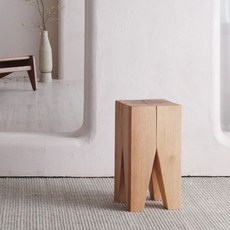 侘寂風原木墩簡約複古邊幾自然樹樁木樁民俗小木凳酒店矮墩客廳, 原木色26*26*45, 1個