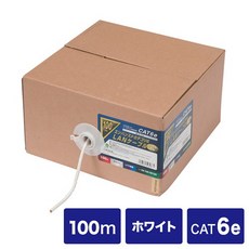 SANWA CAT 6E 超高速網路線(100m) 穩定傳輸、高速網路體驗 適用於各種網路設備, 1個