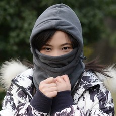 스트롱 shop- 후드 넥워머(그레이) 304927