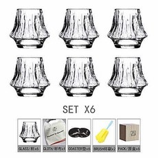 咖神推薦/烈燄富士山火山杯Dirty咖啡杯子酒杯臟咖專屬, 火山烈焰(原木盒)x6 耐熱玻璃, 1個