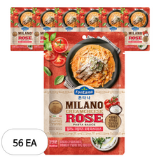폰타나 밀라노 크림치즈 로제 파스타 소스, 150g, 56개