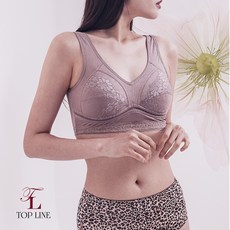 인견 레이스밴딩 노와이어 홑겹 브라탑