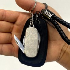 휴대용 멀티 툴 키링 미니 칼 다용도 공구 열쇠고리 캠핑 야외 활동 비상 공구, 1개