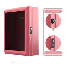 전기차 충전기 커버 배전함 주차장 덮개 캐노피 가정용, 핑크 50x70x25 cm 25 열쇠, 1mAh, 1개