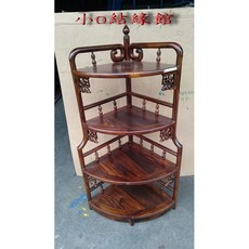 小o結緣館仿古雞翅木三角櫃 牆角收納擺飾櫃 50x50x127 快速到貨