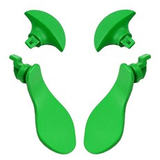 Mingxiong 4PCS Back Paddles for PS5 DualSense Edge Controller Interchangeable Metal Rear Paddles M, 초록색