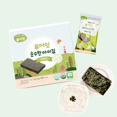 [퓨어잇] 유기농 쌀과자 떡뻥 아이간식 반찬 음료 49종 10+2, 15g, 1개, 49_퓨어잇 김100%