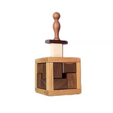 益智玩具 抖音GM同款圣劍puzzle十級超難解鎖盒box益智燒腦木質石中劍玩具 超難 燒腦玩具 解壓, 1個, 圣劍禮盒包裝