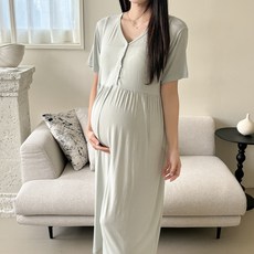 루시드라잇 국산 굿데이 반팔 수유원피스 임부복 홈웨어
