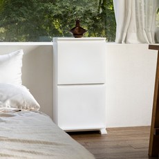 모다리빙 국내제조 수납정리함 분리수거함 틈새수납장, 1개, 화이트