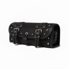 오토바이 사이드백 가방 스쿠터 수제 라이딩 사이드박스, Q004 퓨어블랙 잠금장치 포함