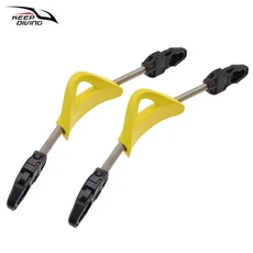 0XXE 스트랩 스프링 다이빙 강철 2PCS 스쿠버, Yellow M
