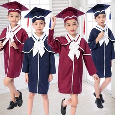 兒童博士服小學生幼兒園學士服演出服博士帽畢業照服裝禮服畢業袍