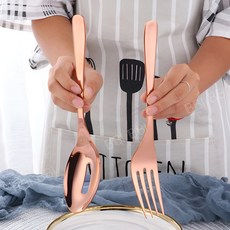 대왕수저 큰포크 선물용 예쁜포크 화려한 컬러 고급 대형 스푼, 퍼플, 1개