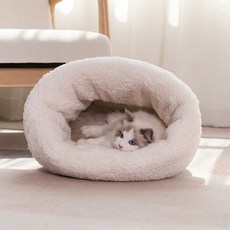 강아지 벚꽃 침낭 쿠션 방석 이불 핑크 겨울, C. 휘황 텡다
